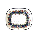 159 Bunzlau Rechthoekige schaal 1535X 159 Schotel rechthoek 22,5x19cm